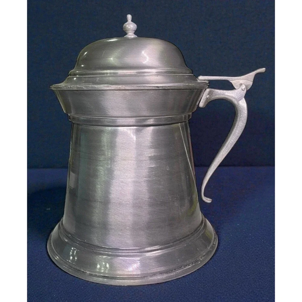 VTG Lazar Handcrafted Pewter Tone Insulated Ice Bucket XL 12.5” Beer Stein